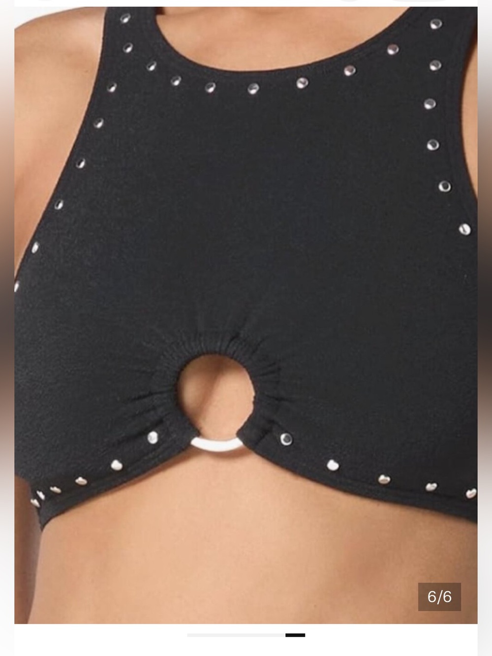 Michael Kors NWT Black Studded High-Neck SEXY Two-Piece Bikini - Picture 5 of 8